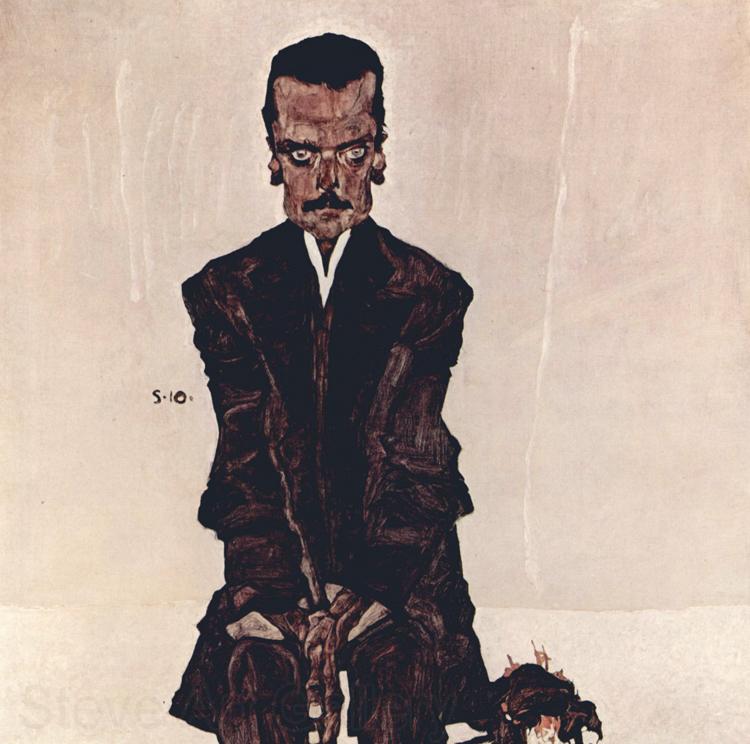 Egon Schiele Portrait of the Publisher Eduard Kosmack (mk12) Germany oil painting art